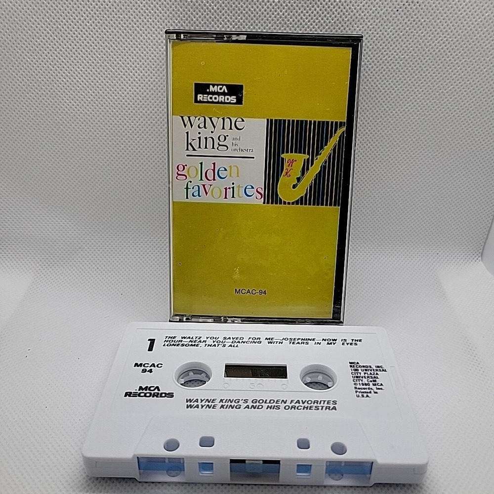 Wayne King and His Orchestra Golden Favorites Cassette Tape MCAC-94 MCA Records‎